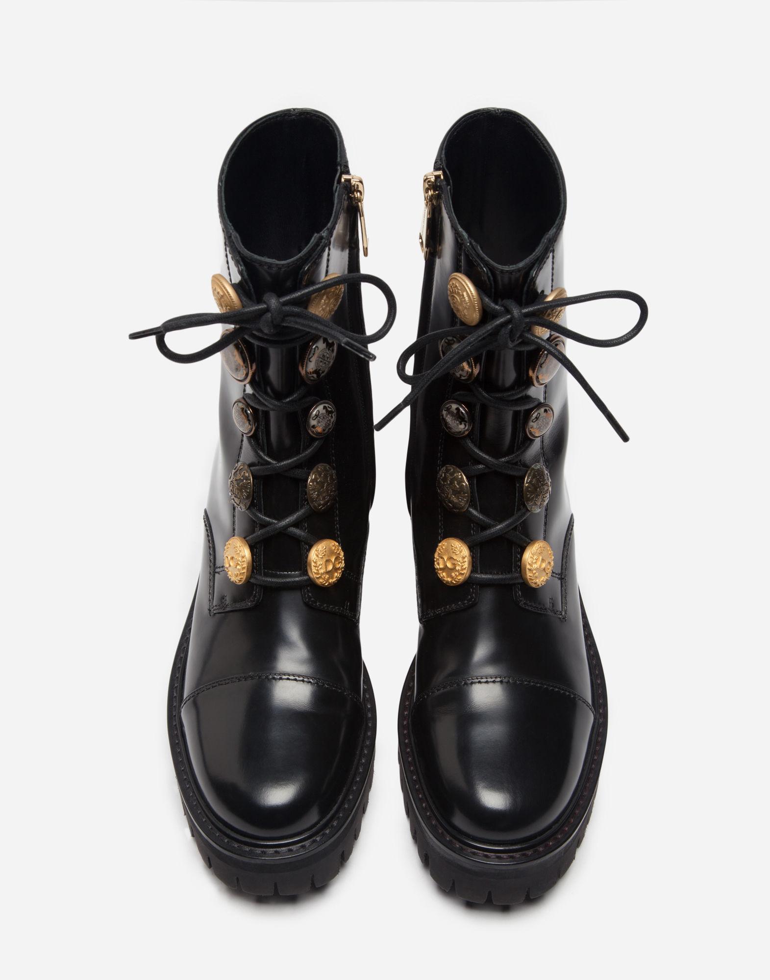 dolce & gabbana trekking leather ankle boots