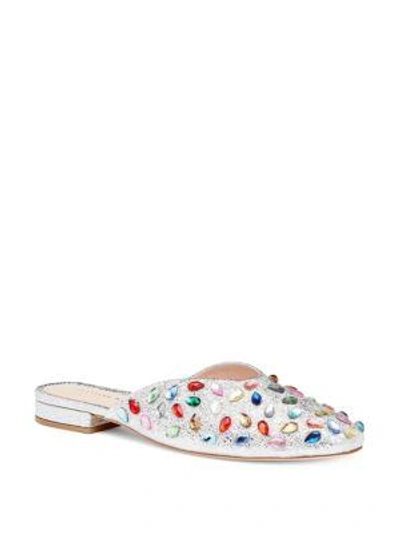 Shop Loeffler Randall Quin Leather Mules In Multi