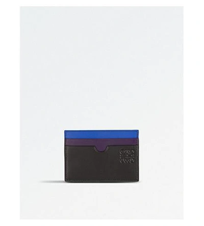 Shop Loewe Rainbow Leather Card Holder In Multicolour