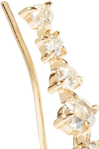 Shop Catbird Snow Queen 14-karat Gold Diamond Earring