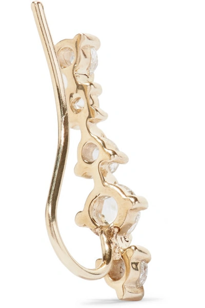 Shop Catbird Snow Queen 14-karat Gold Diamond Earring