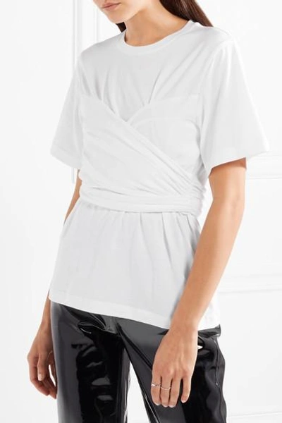 Shop Proenza Schouler Layered Cotton-jersey T-shirt In White