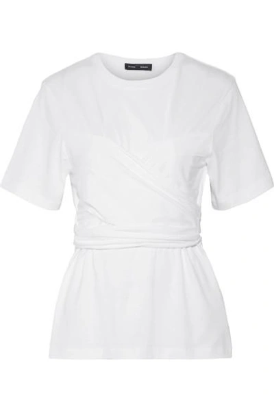 Shop Proenza Schouler Layered Cotton-jersey T-shirt In White