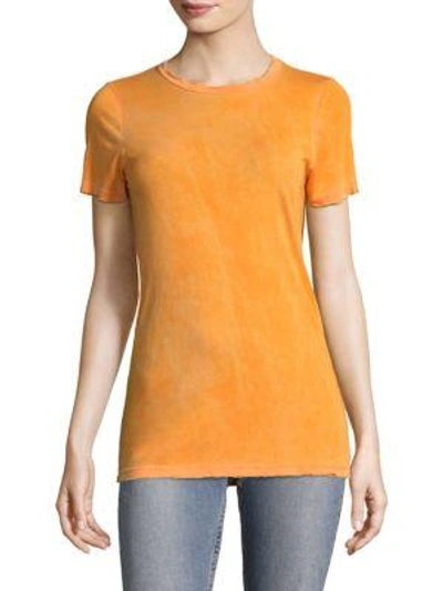 Shop Cotton Citizen The Classic Crew Distressed Tee In Vintage Sunny Yellow