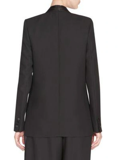 Shop Maison Margiela Wool Suit Jacket In Black
