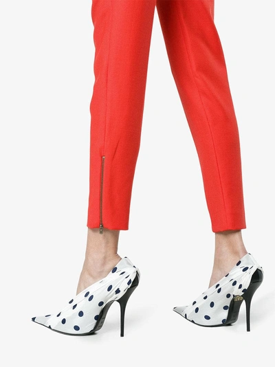 Shop Stella Mccartney Slim Classic Trousers In Red