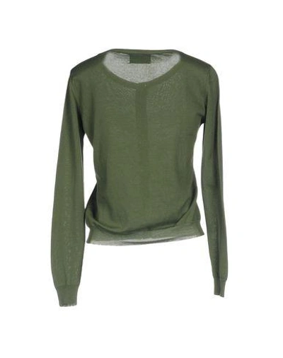 Shop Jucca Cardigan In Military Green