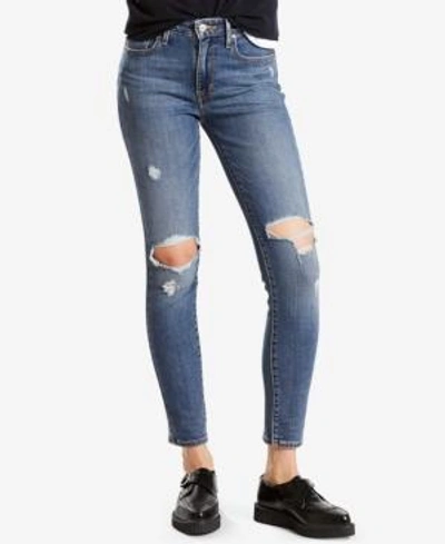 Shop Levi's 721 High-rise Ripped Skinny Jeans In Make Or Break