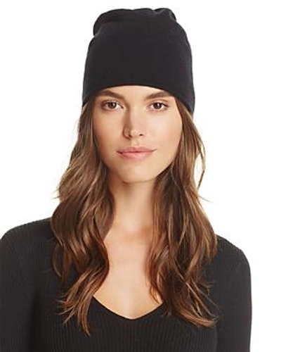 Shop C By Bloomingdale's Angelina Cashmere Slouch Hat - 100% Exclusive In Black