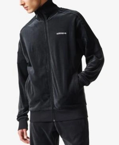 Originals Adidas Men's Originals Velour Jacket In Black ModeSens