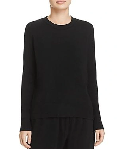 Shop Vince Cashmere Crewneck Sweater In Black