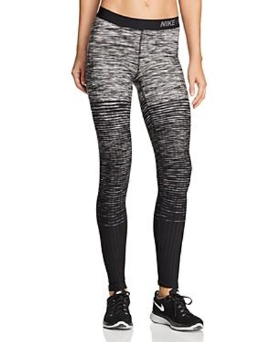 Nike Pro Hyperwarm Fleece-lined Stirrup Leggings In Dark Gray/white |  ModeSens