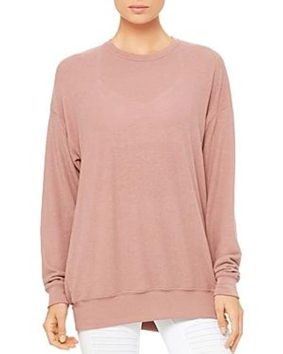 Shop Alo Yoga Soho Sweatshirt In Rose Heather