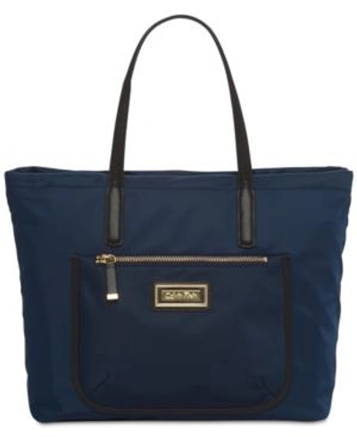 Shop Calvin Klein Belfast Extra-large Tote In Navy