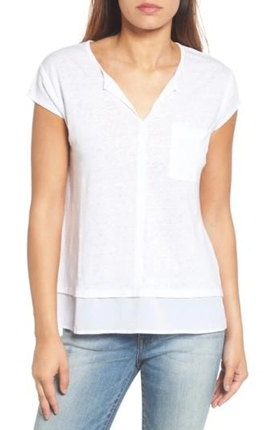 Shop Sanctuary City Mix Layered Look Tee In White