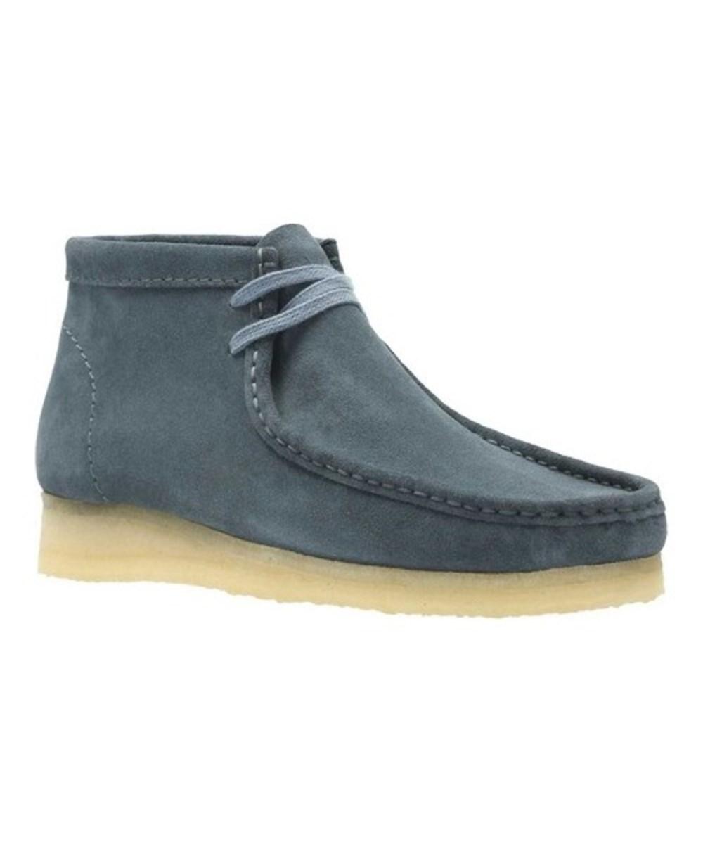 clarks wallabees blue