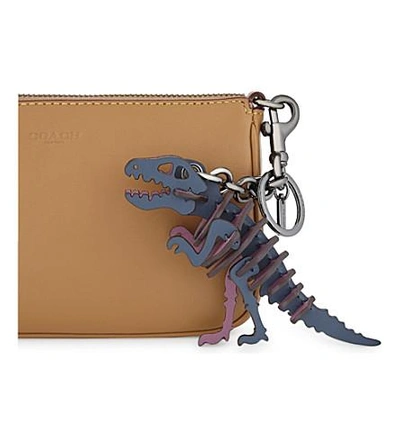 Shop Coach Dinosaur Rexy Bag Charm In Bk/dark Denim