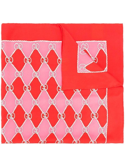 Shop Gucci Rhombus Print Scarf