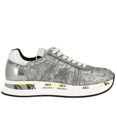 Shop Premiata Sneakers Shoes Women  In Grey