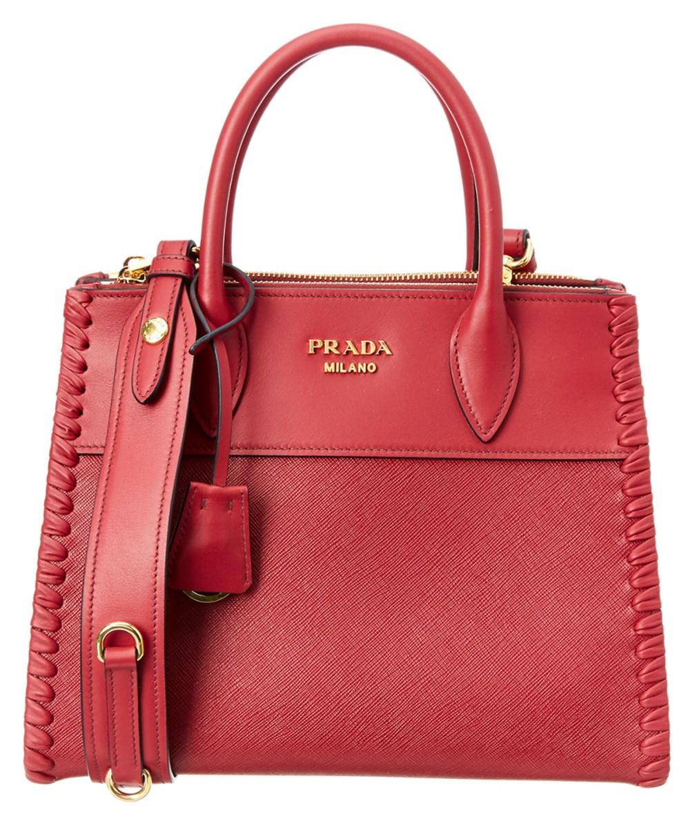 prada paradigme saffiano leather bag