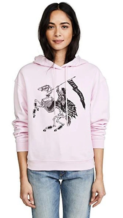Shop Mcq By Alexander Mcqueen Classic Hoodie In Photocopy Pink