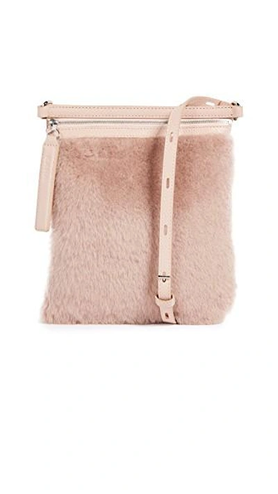 Shop Kara Shearling Waist Bag In Rose