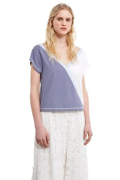 Shop Opening Ceremony Cody Off Shoulder Top In Pale Blue