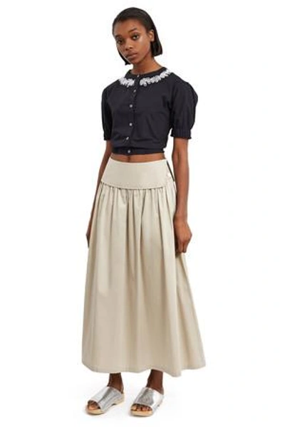 Shop Opening Ceremony French Cuff Maxi Skirt In Sand