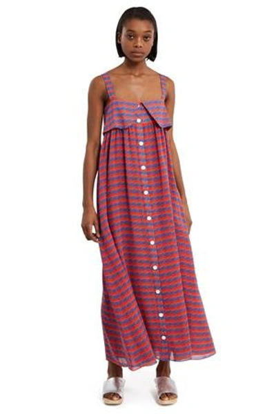 Shop Opening Ceremony French Cuff Maxi Dress In Cantaloupe
