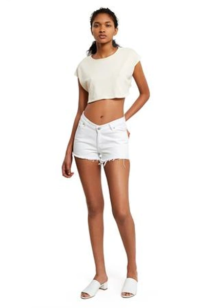 Shop Opening Ceremony Dip Jean Shorts In White