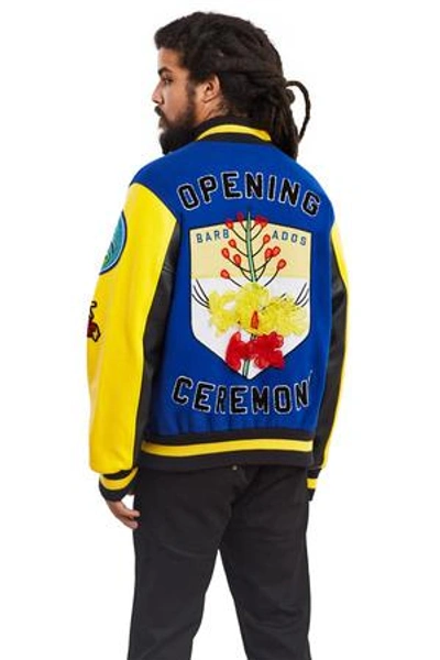 Shop Opening Ceremony Usa Varsity Jacket In Red Multi