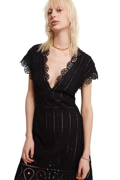 Shop Opening Ceremony Anglaise Shift Dress In Black