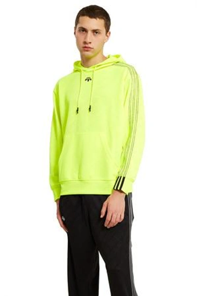Shop Adidas Originals By Alexander Wang Opening Ceremony Jacquard Hoodie In Solar Yellow