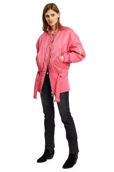 Shop Opening Ceremony Belted Bomber Jacket In Cactus Pink 6501