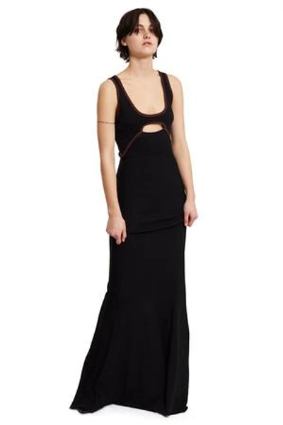 Shop Opening Ceremony Cut-out Maxi Dress In Black