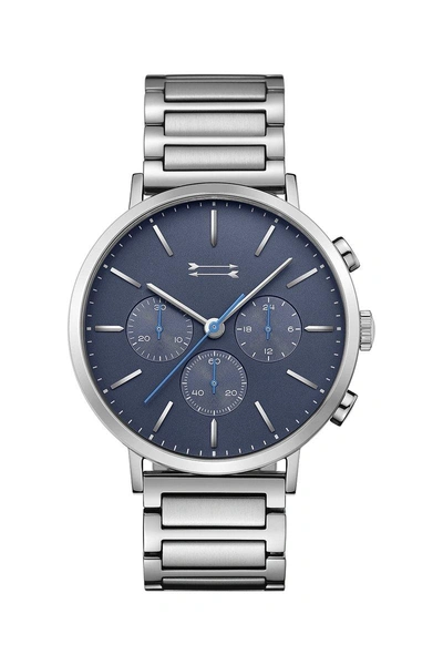 Shop Rebecca Minkoff Griffith Stainless Steel Watch | 43mm Men's Watch |  In Blue