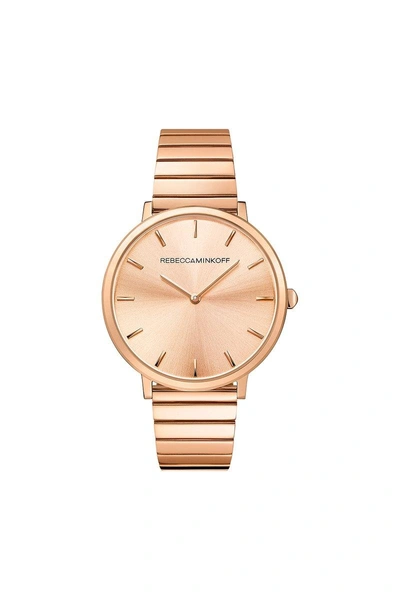 Shop Rebecca Minkoff Rose Gold Tone Bracelet Watch | Major 35mm |