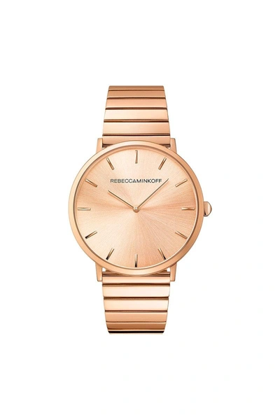 Shop Rebecca Minkoff Major Rose Gold Tone Bracelet Watch, 40mm