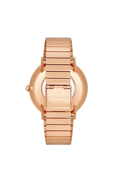Shop Rebecca Minkoff Major Rose Gold Tone Bracelet Watch, 40mm