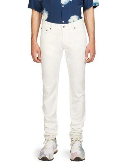 Shop Acne Studios North Classic Slim-fit Jeans In White