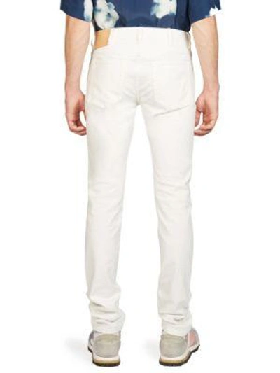 Shop Acne Studios North Classic Slim-fit Jeans In White