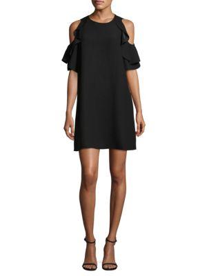 kate spade black cold shoulder dress