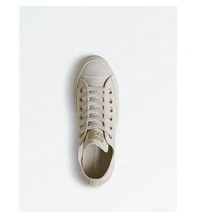 Shop Converse All Star Suede Low-top Trainers In Whisper Pink Gold