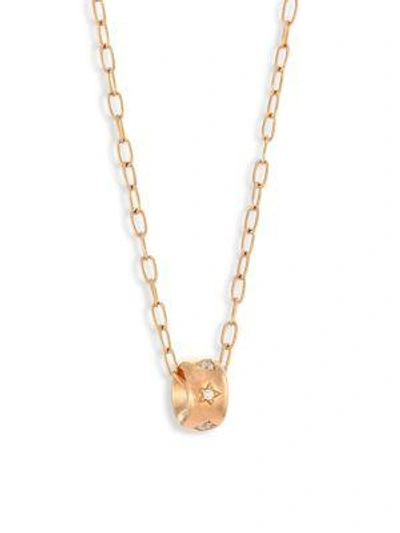 Shop Pomellato Iconica Diamond & 18k Rose Gold Necklace