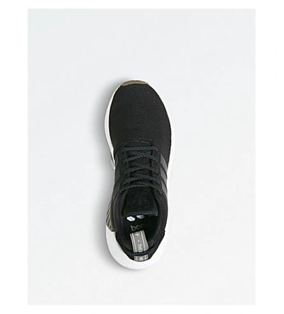 Shop Adidas Originals Nmd R2 Primeknit Sneakers In Black Trace Cargo