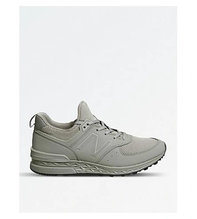 Shop New Balance 574 Sport Mesh Trainers In Clay Tech