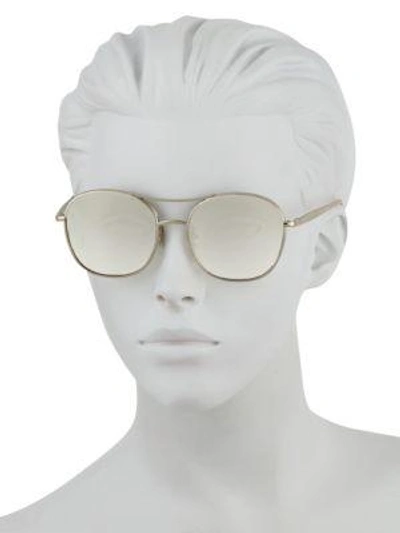 Shop Chloé Nola Sunglasses In Gold Blue