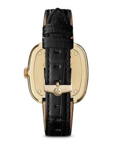 Shop Shinola Eppie Sneed Diamond Watch In Black