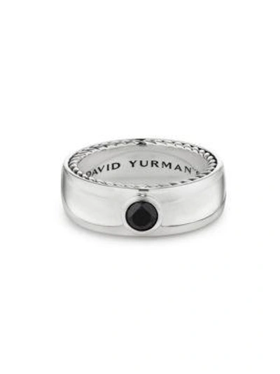 Shop David Yurman Streamline Sterling Silver & Black Diamond Ring