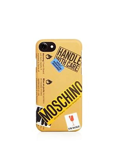 Shop Moschino Iphone 7 Case In Fantasy Print Beige